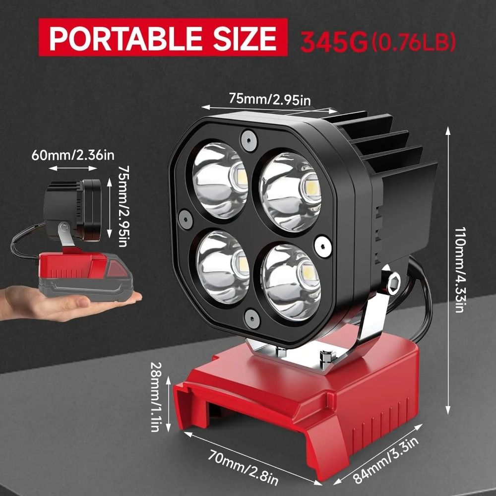 6500K, 6000LM Job Site Lightin - Power Tools Construction review and price