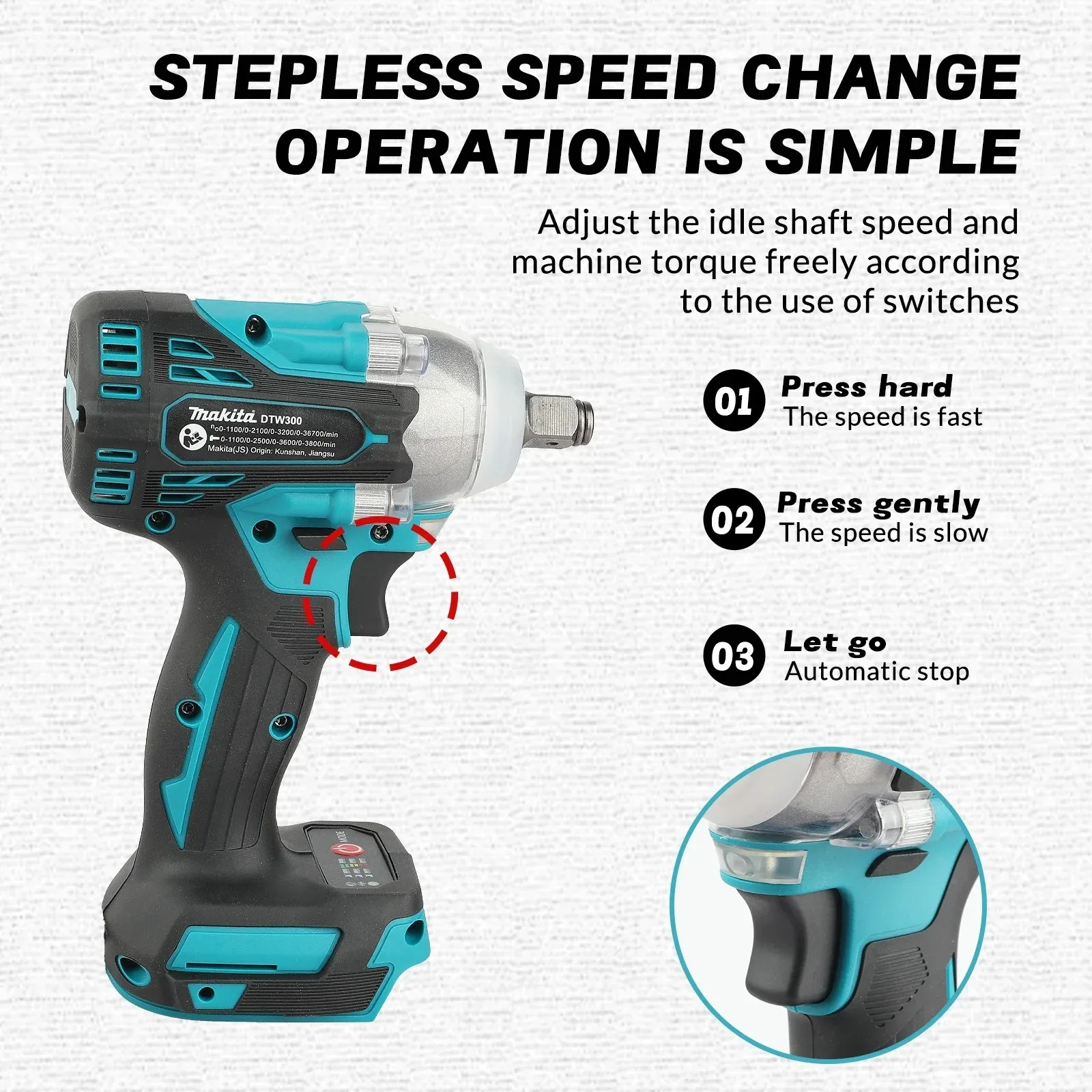 Brushless Makita DTW300 Batter - Power Tools Repairs review and price
