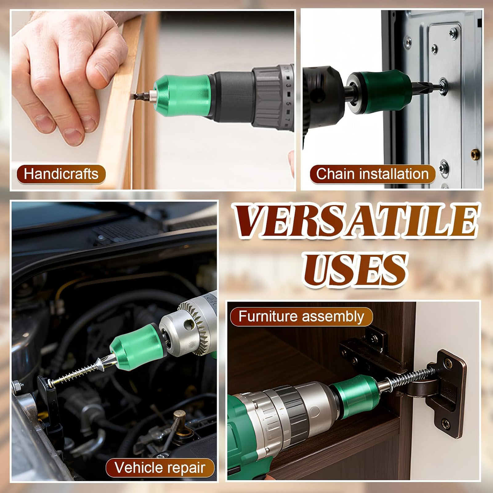 3PCS Screwdriver Bit Magnetize - Power Tools Yellow Color review and price