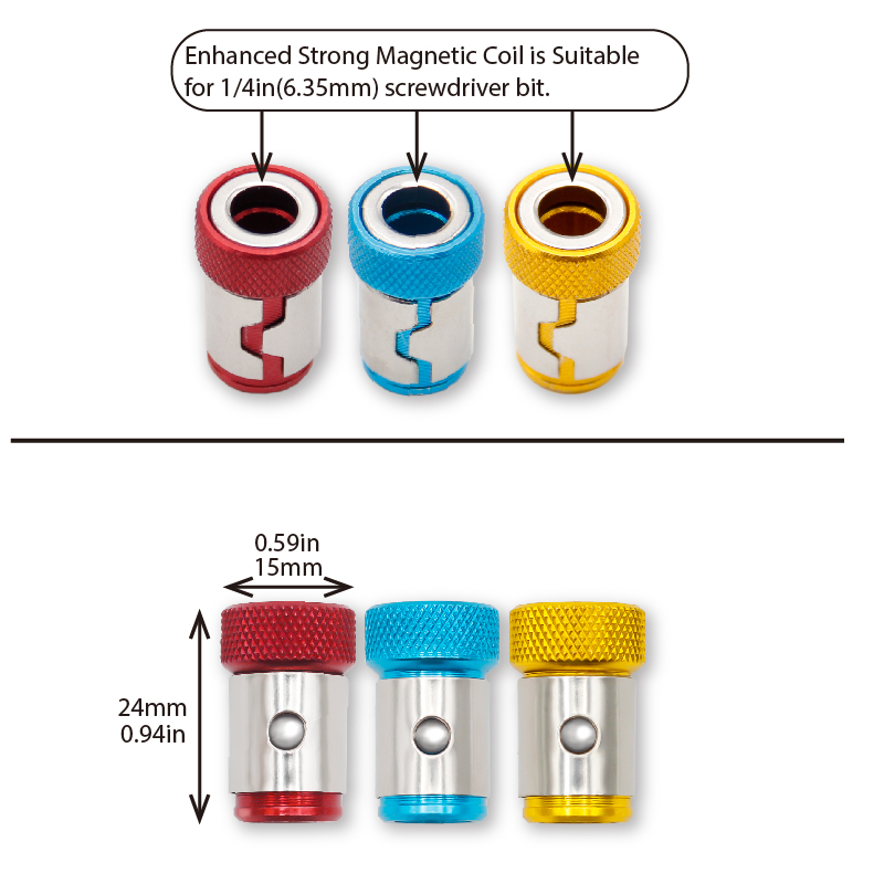 Universal 1/4 Inch Magnetic Sc - Power Tools Yellow Color review and price