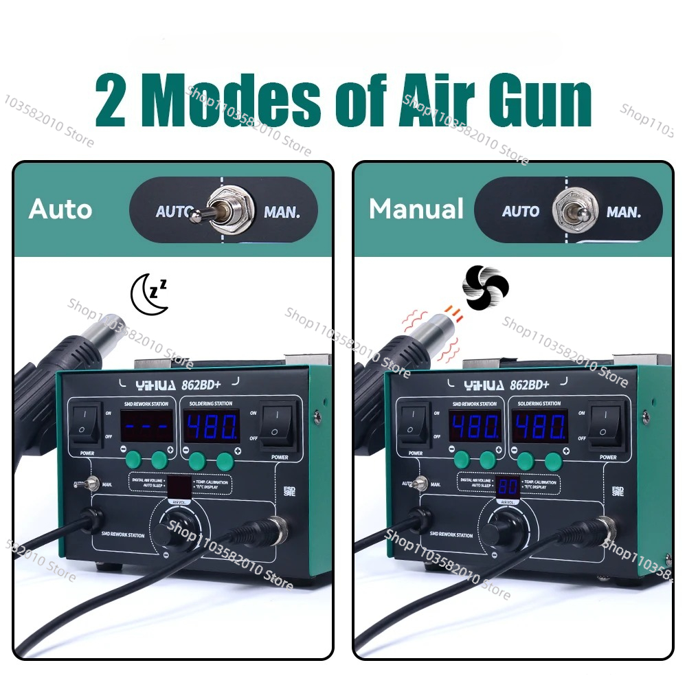 YIHUA 862BD+ Hot Air Gun Solde - Power Tools Used In Welding review and price