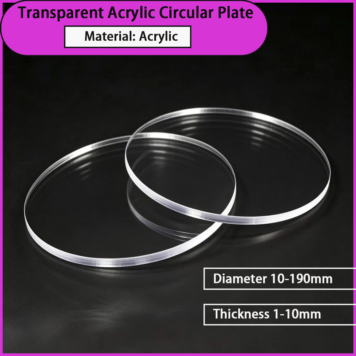 Transparent acrylic circular p - Power Tools Windows 10 review and price