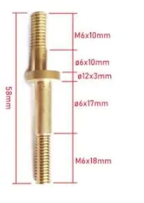 10pcs Copper Shaft 6*6*58MM,Of - Power Tools Manufacturers In China review and price