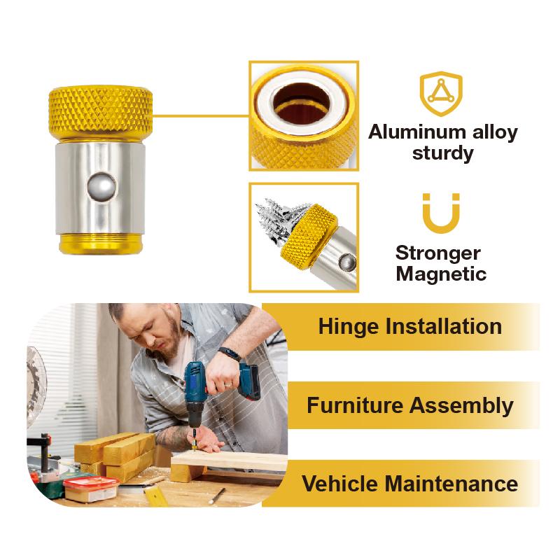 Universal 1/4 Inch Magnetic Sc - Power Tools Yellow Color review and price